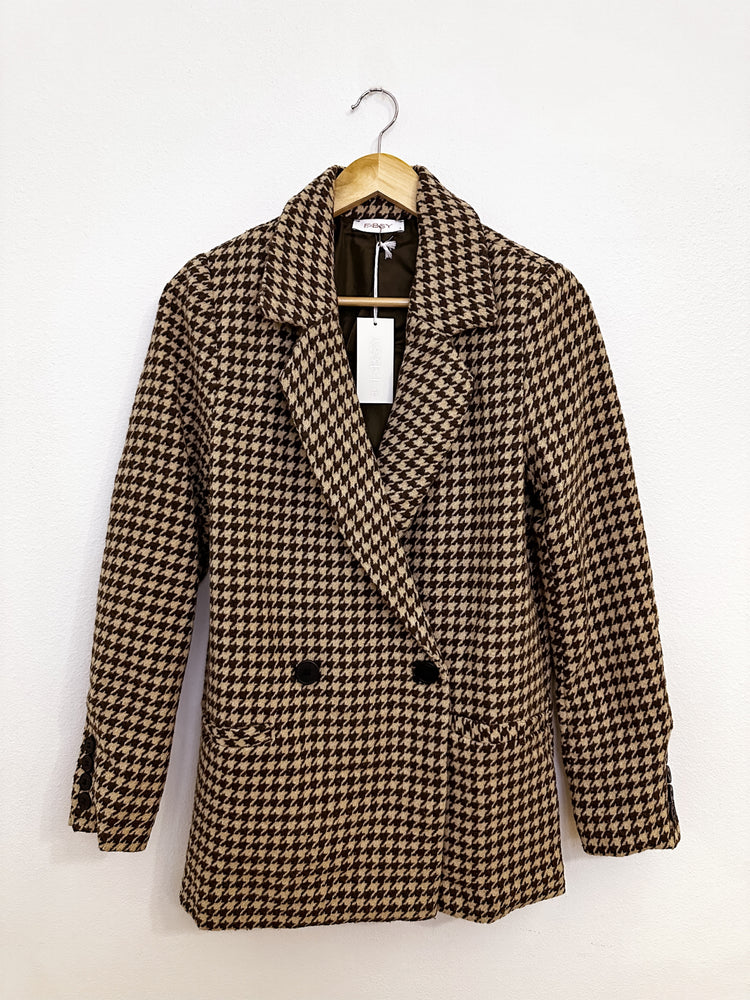 HOUNDSMOOTH WOOL-BLEND BLAZER